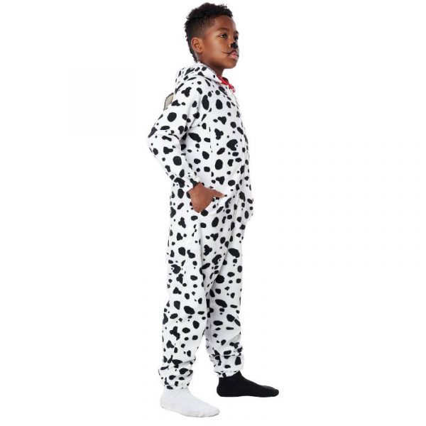 Dalmatian Pup Childs Fleece Jumpsuit