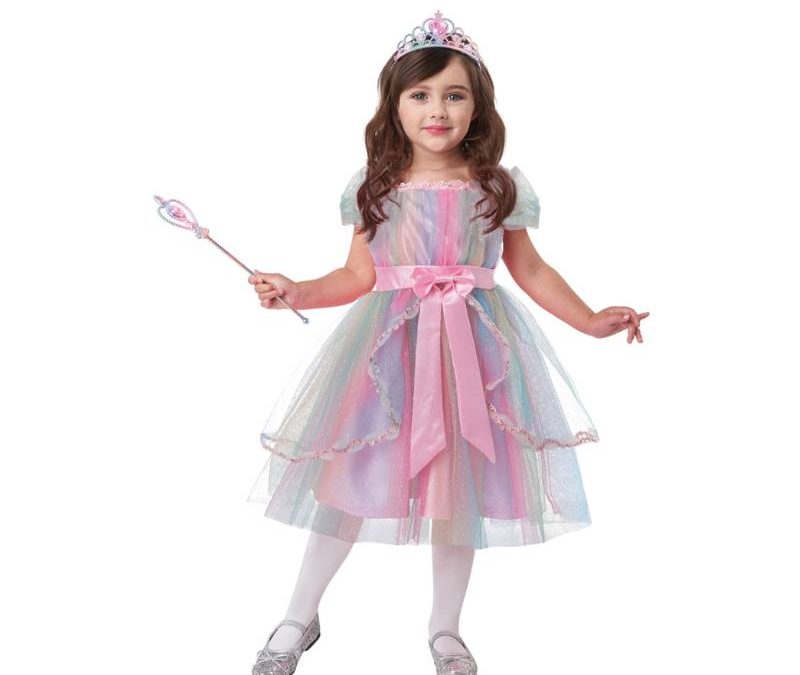 Colorful Rainbow Toddler Princess