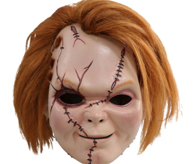 Curse of Chucky- Scarred Chucky Vacuform Mask Officially Licensed