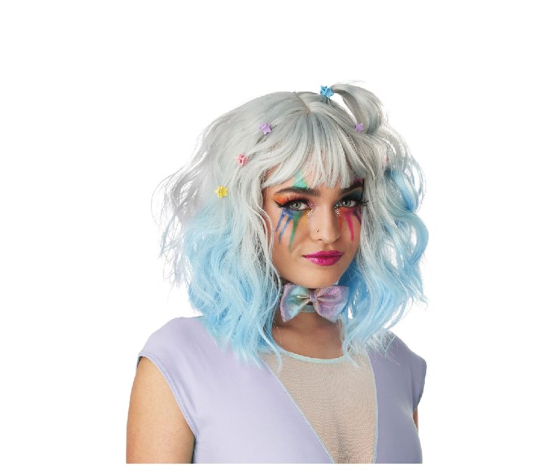 Pastel Textured Long Bob Wig