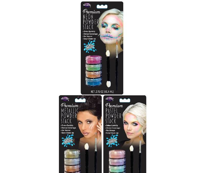 Metallic Powder Makeup Stack