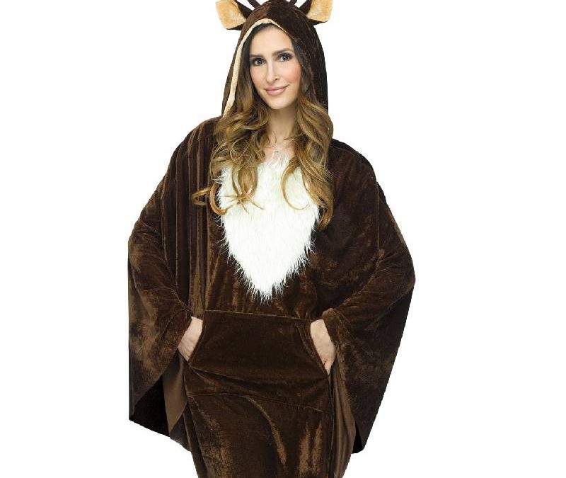 Reindeer Poncho Adult Costume