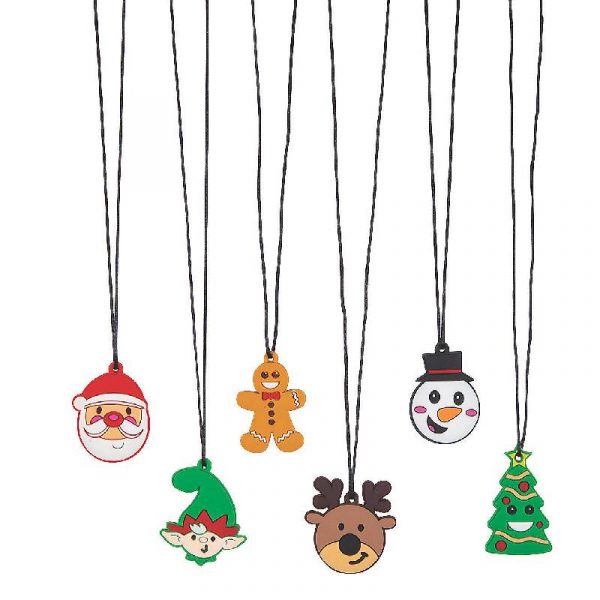 Rubber Holiday Figure Necklace