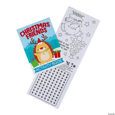 Cute Animals Christmas Activity Book