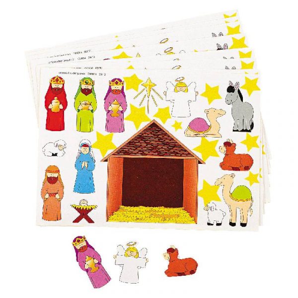 Make a Nativity Scene Sticker Sheet