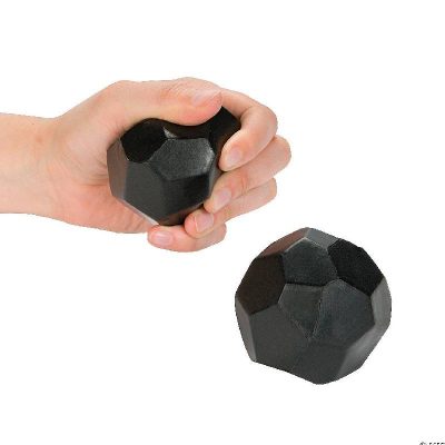 2.5" Lump of Coal Relaxable Squeeze Ball
