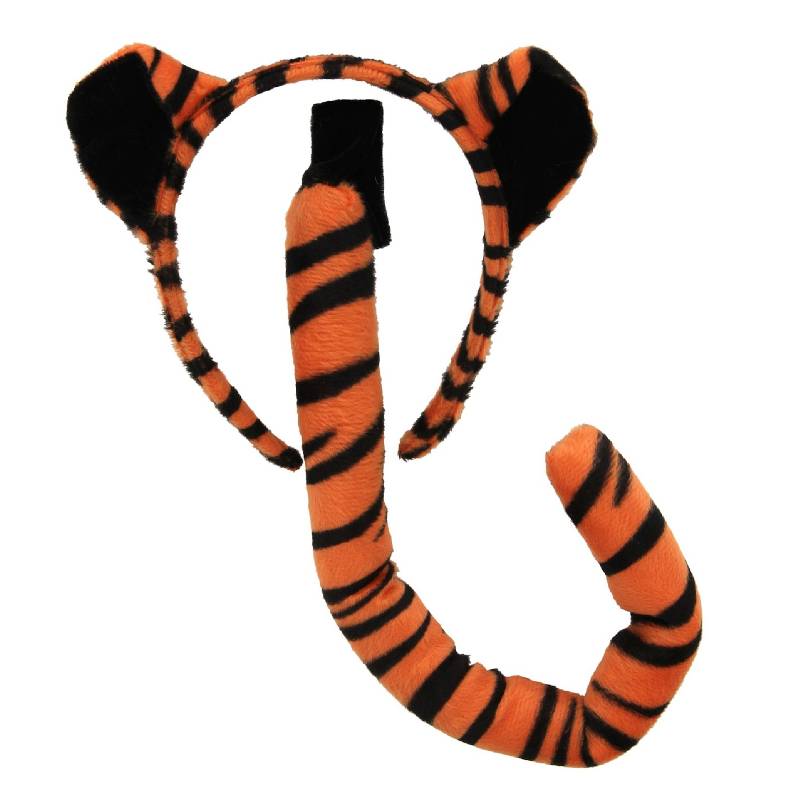 Buy Tiger Animal Ears and Tail Set Costume - Cappel's