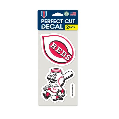 Officially Licensed Reds Perfect Cut Decal 2 Pack