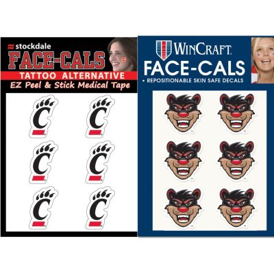 Officially Licensed Cincinnati Bearcats Face-Cals