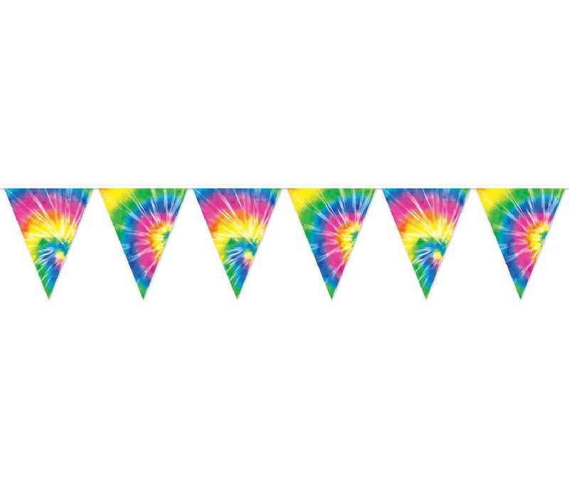 Tie Dye Pennant Banner