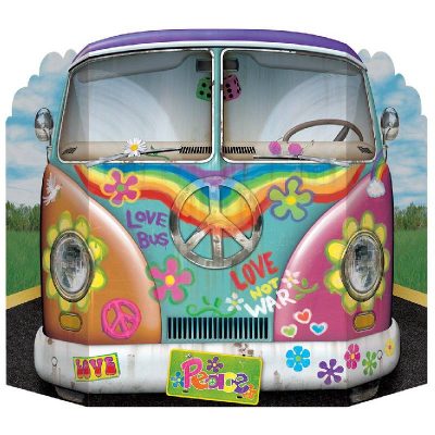hippie bus photo prop
