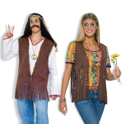fabric fringe hippie vest