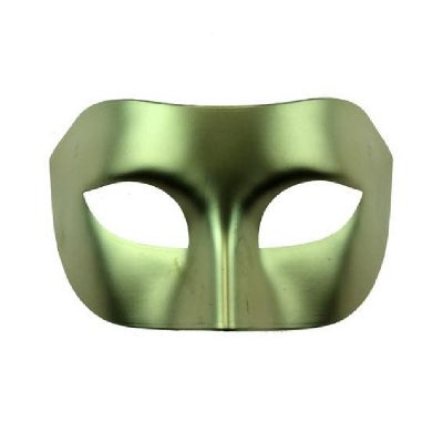 male solid color venetian half mask