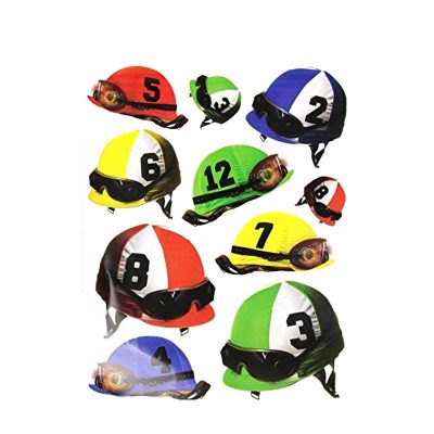 jockey helmets derby day peel n' place