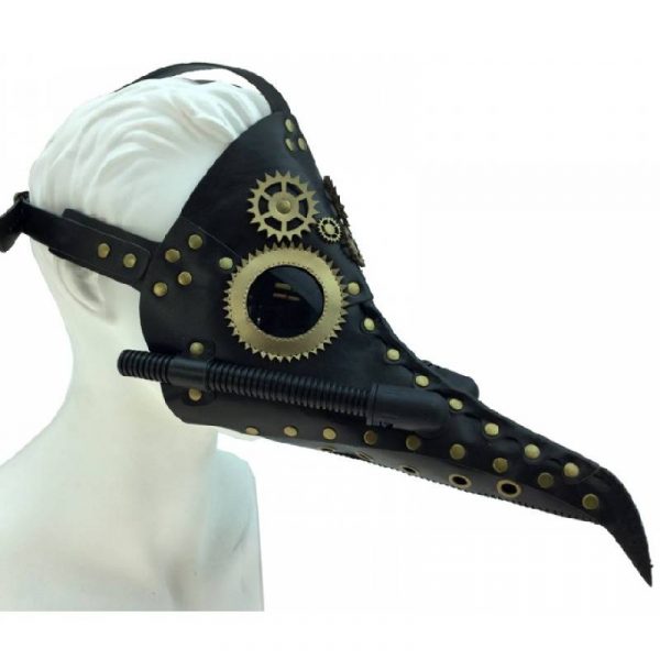 plague doctor mask with tubing