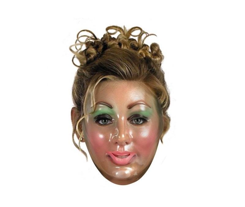 Costume Woman Plastic Transparent Face Mask