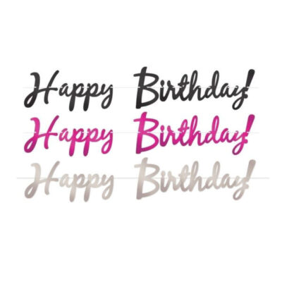 Happy Birthday Foil Streamer