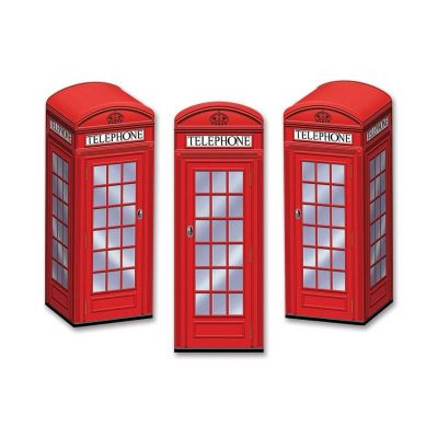 british style telephone box favor boxes