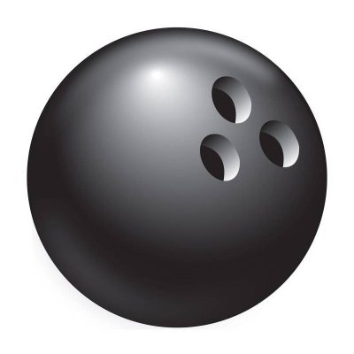 13.5" bowling ball cutout
