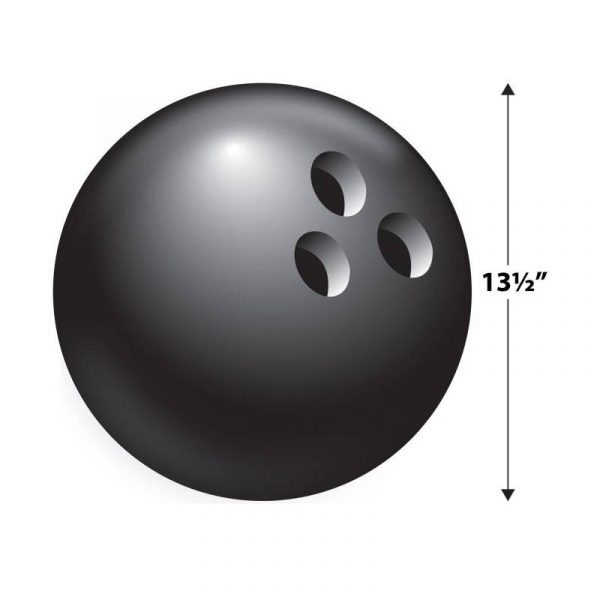 13.5" bowling ball cutout measurements
