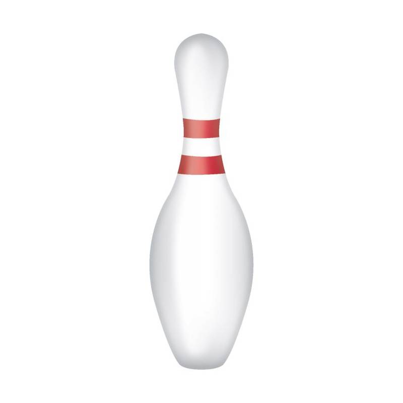 15" bowling pin cutout