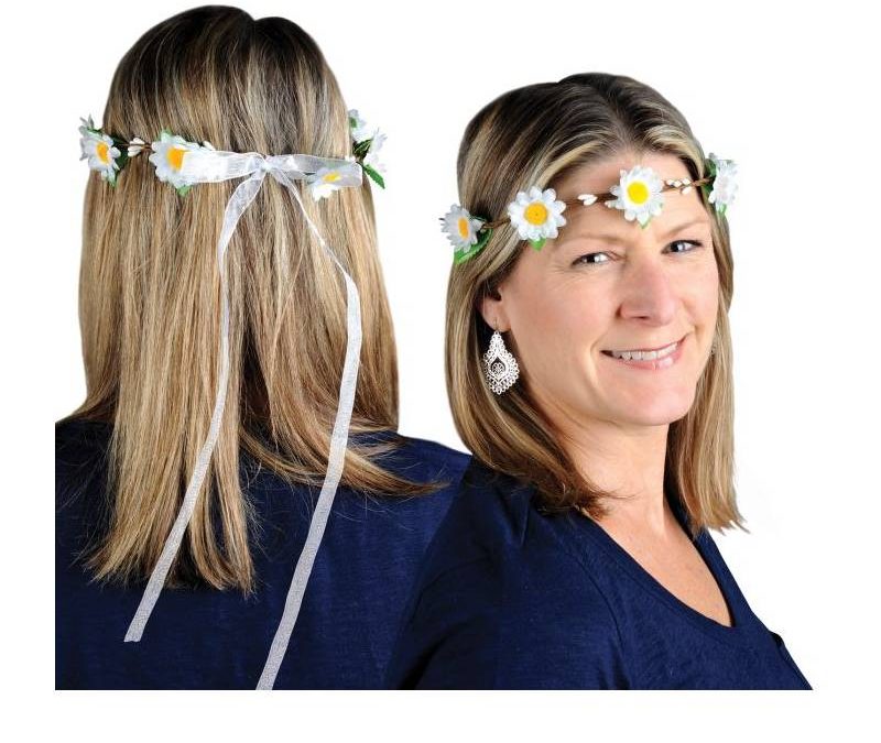 Daisy Headband Retro Hippie