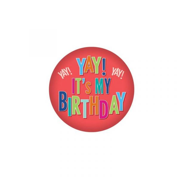 yay! it's my birthday button