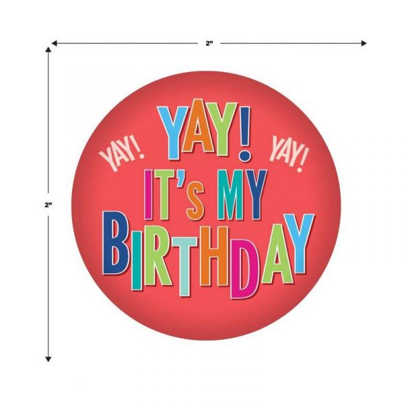 yay! it's my birthday button