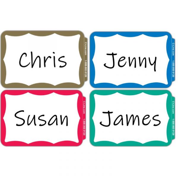 hello my name is self adhesive name badges with beveled edge