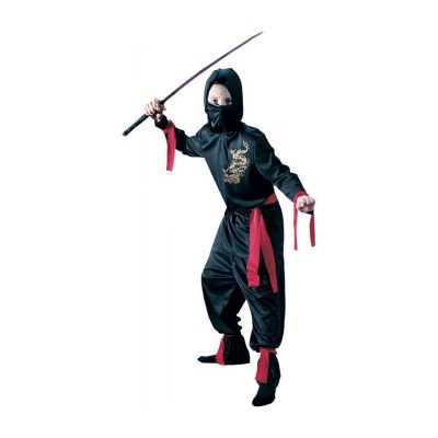 black ninja child costume