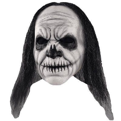 voodoo witch doctor mask with hair