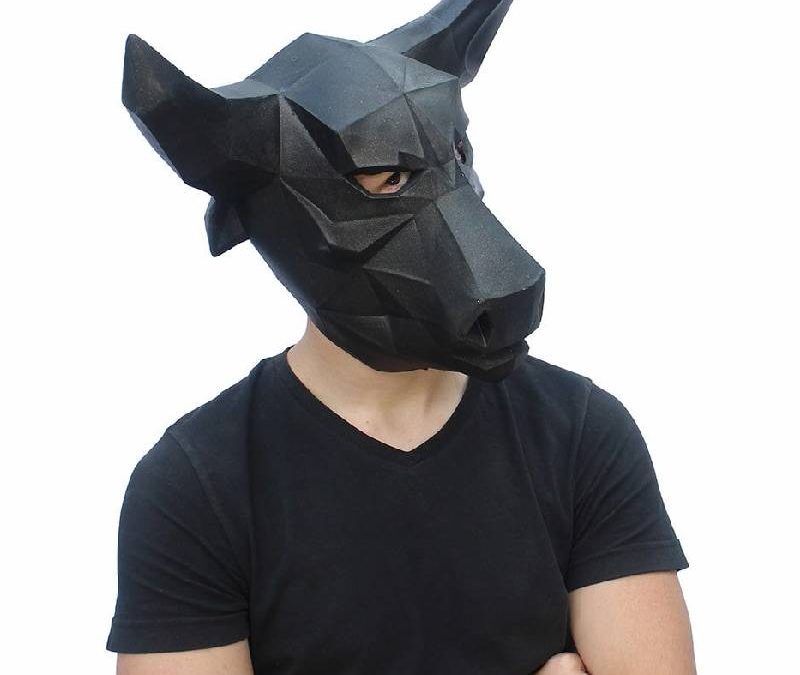 Low Poly Bull Mask