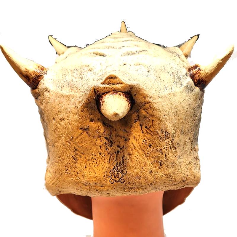 skull with spikes latex mask