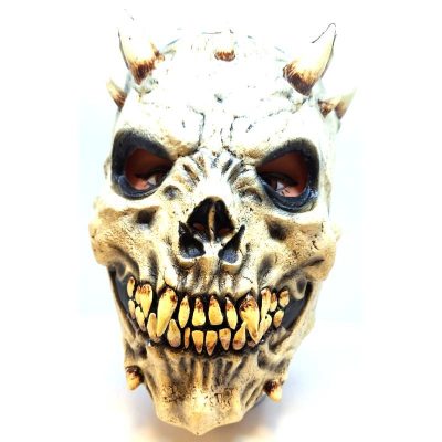skull with spikes latex mask