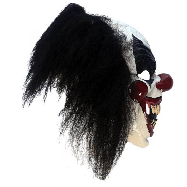 clown darky latex mask with hair