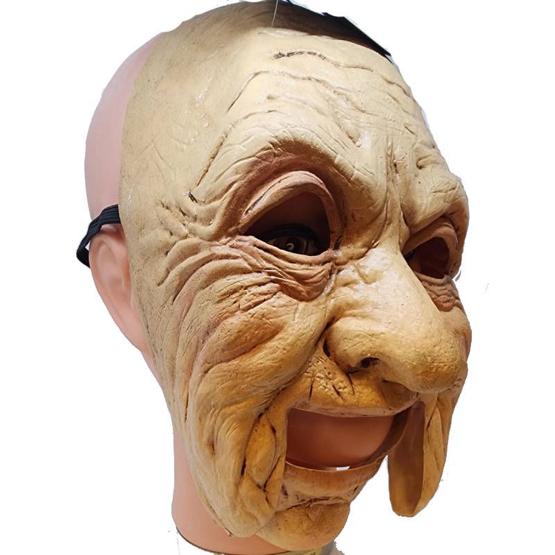 old man with moveable jaw