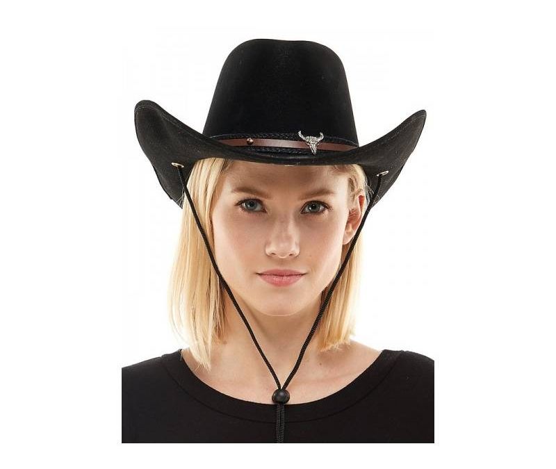 Deluxe Felt Western Hat with Brown Band