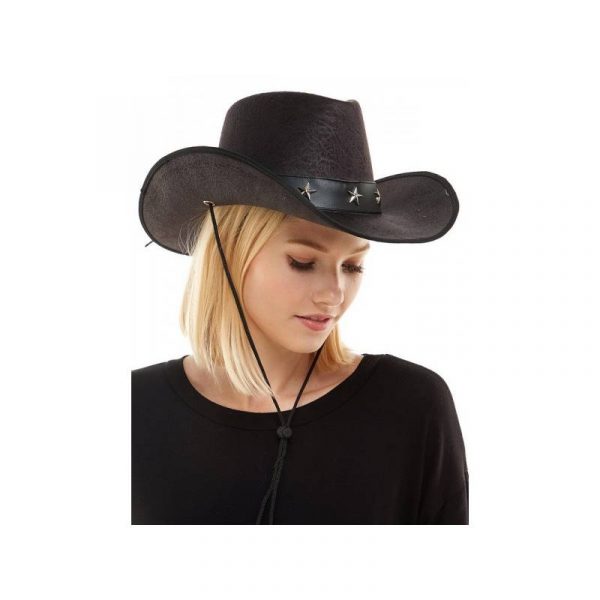 Deluxe Felt Western Hat with Silver Stars on Band