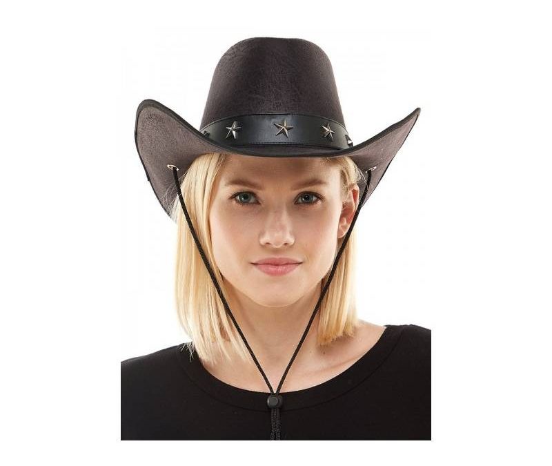 Deluxe Felt Western Hat with Silver Stars Band
