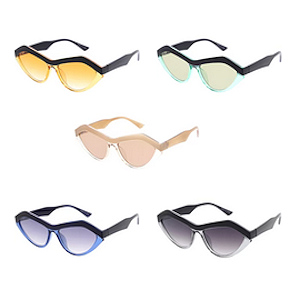 color-framed sunglasses