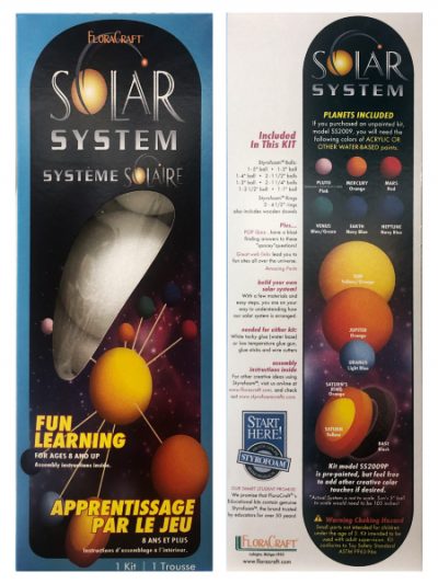 styro balls solar system kit