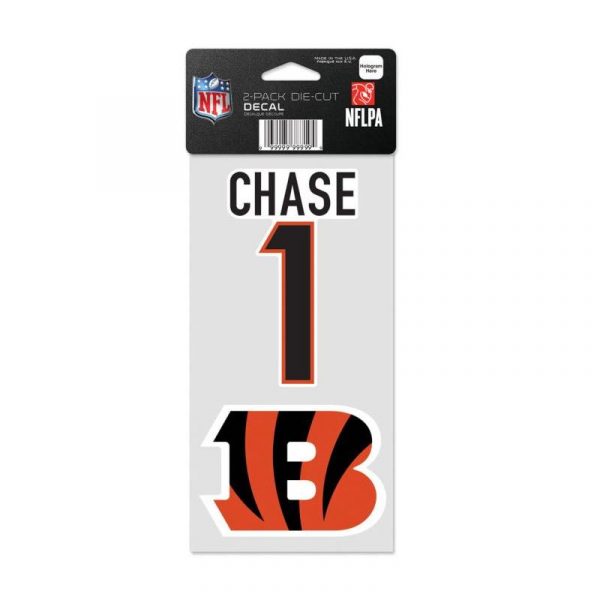 Bengals Chase 2 Pack Die-Cut Player Decal