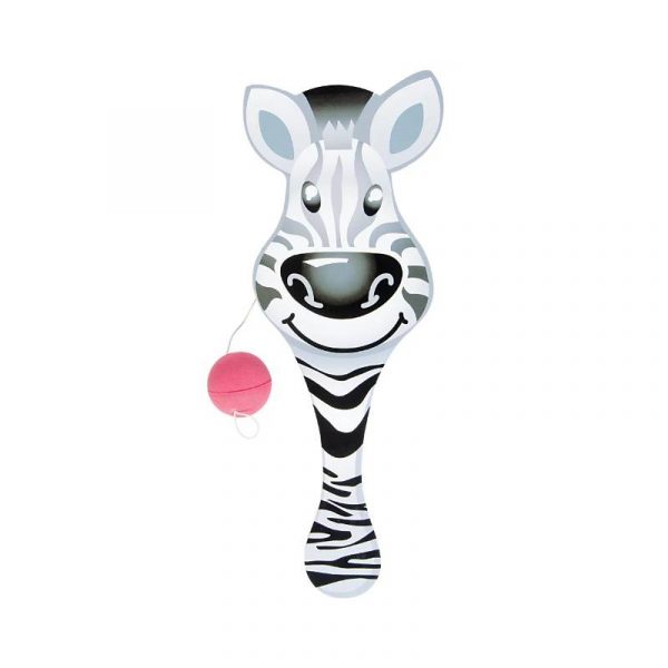 zebra paddle ball