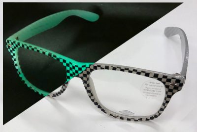 glow checkered drifter eyeglasses