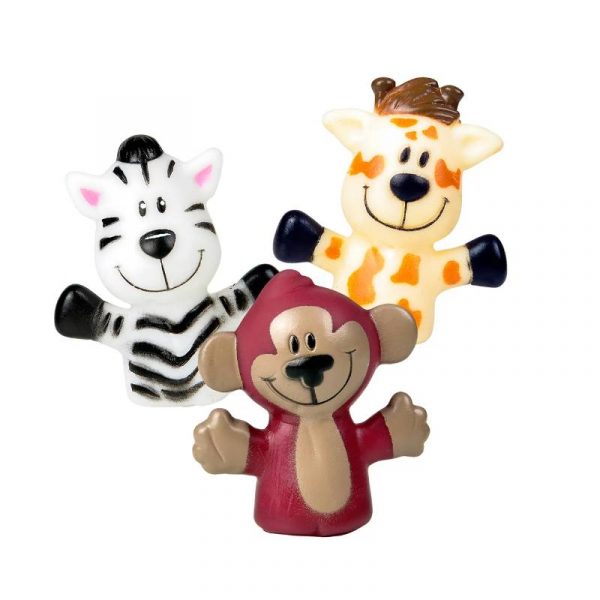 Party Rubber Zoo Animal Finger Puppets