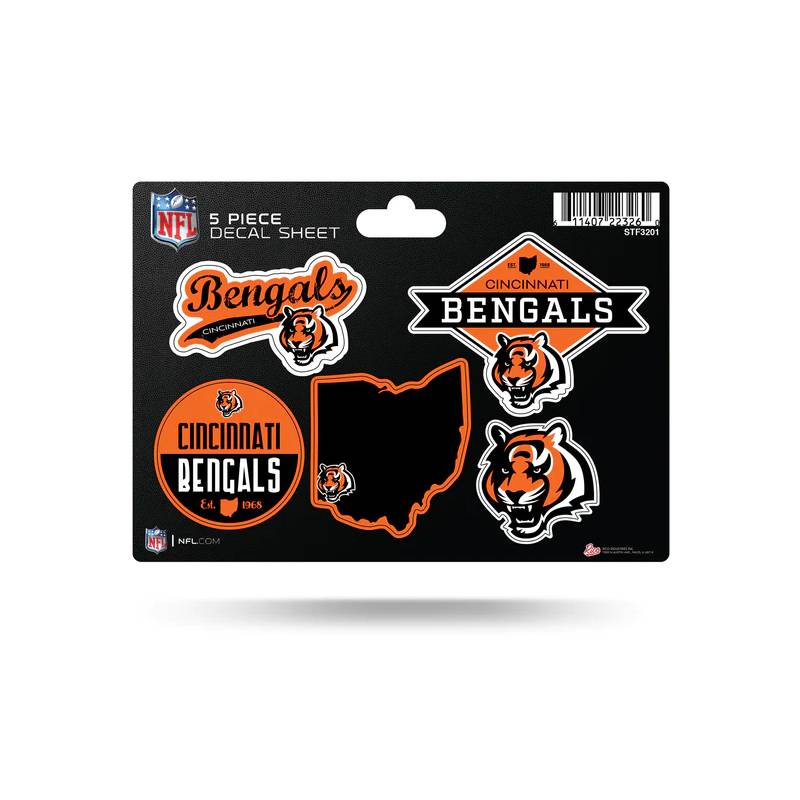 Bengals 5 Piece Decal Sheet