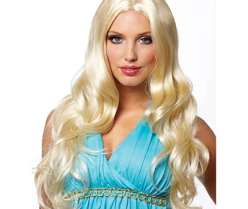 Goddess Long Blonde Adult Wig