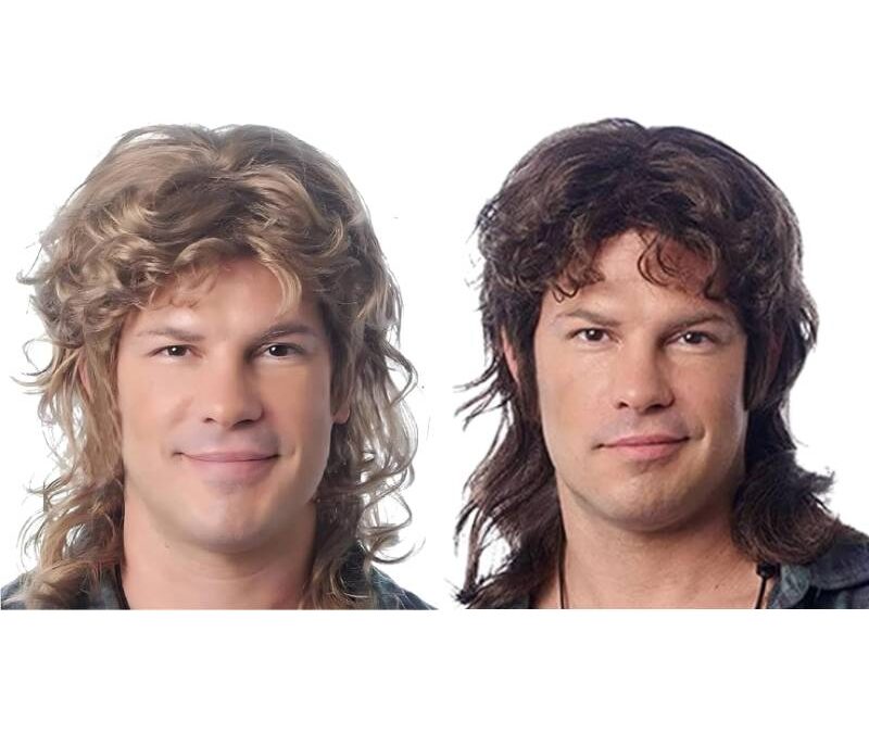 Hipster Mullet Adult Wig