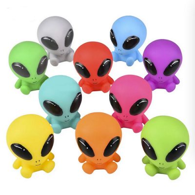 rubber alien assorted colors