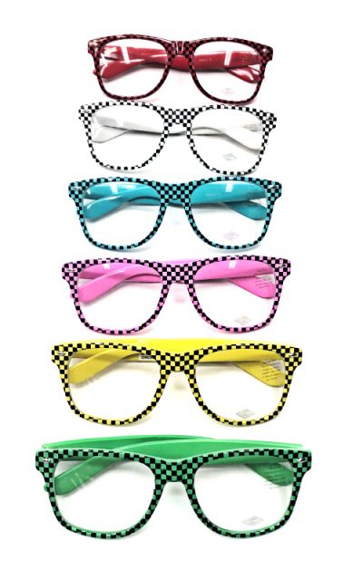 checkered-frame drifter eyeglasses